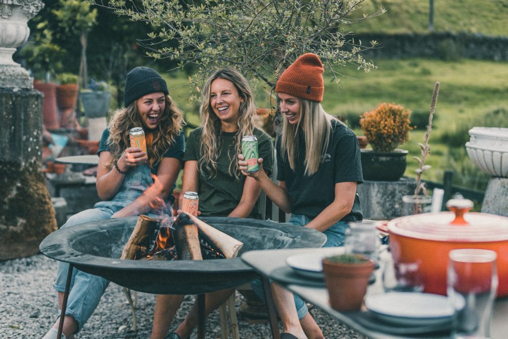 Women enjoying Fell beer
